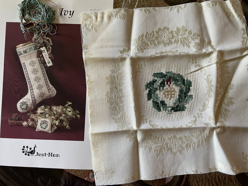 Just Nan Yuletide Ivy cross stitch chart