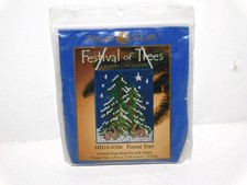 Mill Hill Forest Tree Christmas Ornament Kit Counted Glass Bead NEW Festival Tre