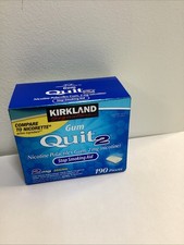 Kirkland Signature Quit 2 mg Gum Nicotine Polacrilex Stop Smoking Aid 190 Pieces