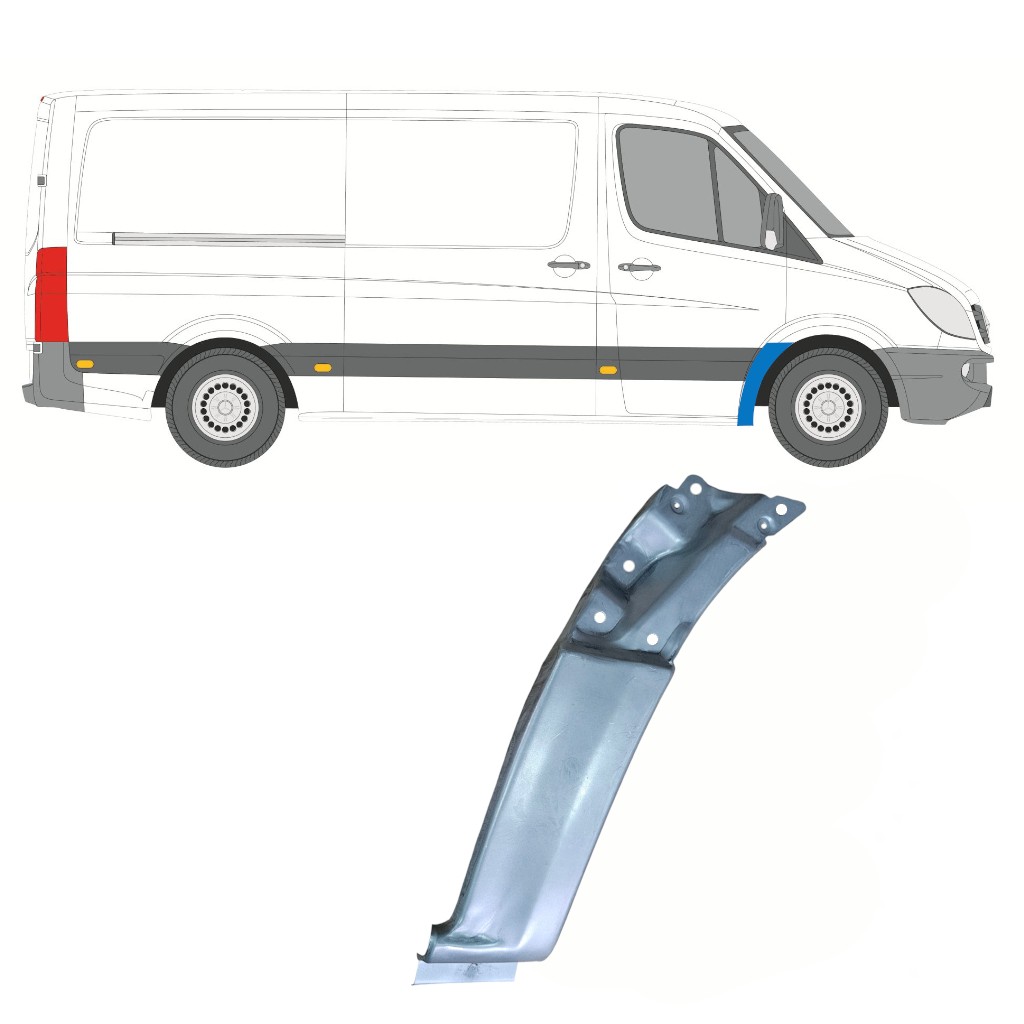 Front wing repair panel for Mercedes Sprinter 2006-2018 / Right