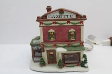 2013 St. Nicholas Square Gazette Lighted Christmas Village House