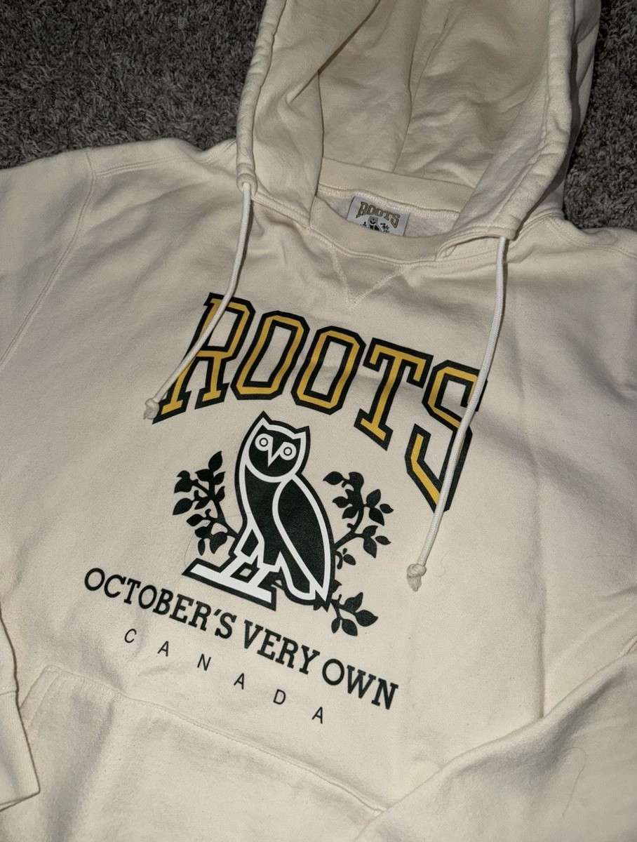 October's Very Own x Roots Hoodie Cream Drake OVO XL Green Gold