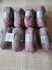 400 g Sockenwolle Paket, 4-fach, 8 Stück/50 g.  