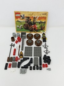 LEGO Castle 6032 Catapult Crusher 4806 Axe Cart 100% Complete Lot Manual