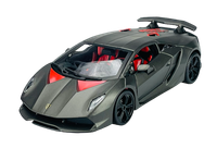 Bburago Lamborghini Sesto Elemento Gray 1:24 Die Cast Metal Model New Box 21061