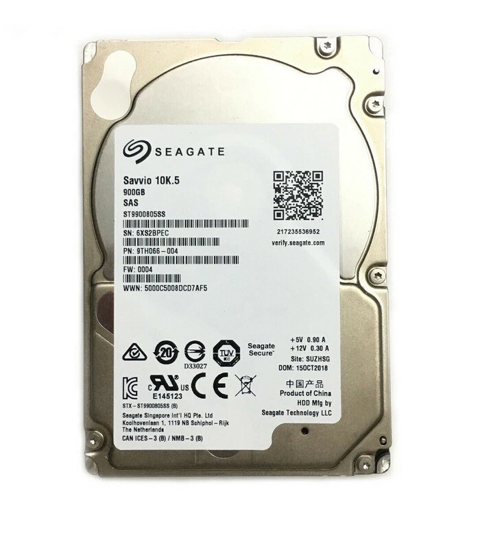 Seagate 8JRN4 900GB ST9900805SS 08JRN4 10K SAS 2.5″ SAS HDD Hard Drive - Image 3 of 4