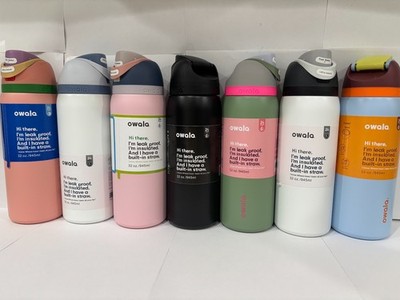 Owala FreeSip Insulated Stainless Steel Water Bottle with Straw, BPA-Free 32 oz