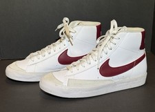 Nike Blazer Mid 77 Shoes Youth 7Y Big Kids' White-Gym Red-Grey DH4806-102 BR 38