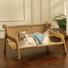 Cat Scratcher, 21in Chair Shape Cat Scratch Cats Sisal Cat Hammock Bed Sofa Pad
