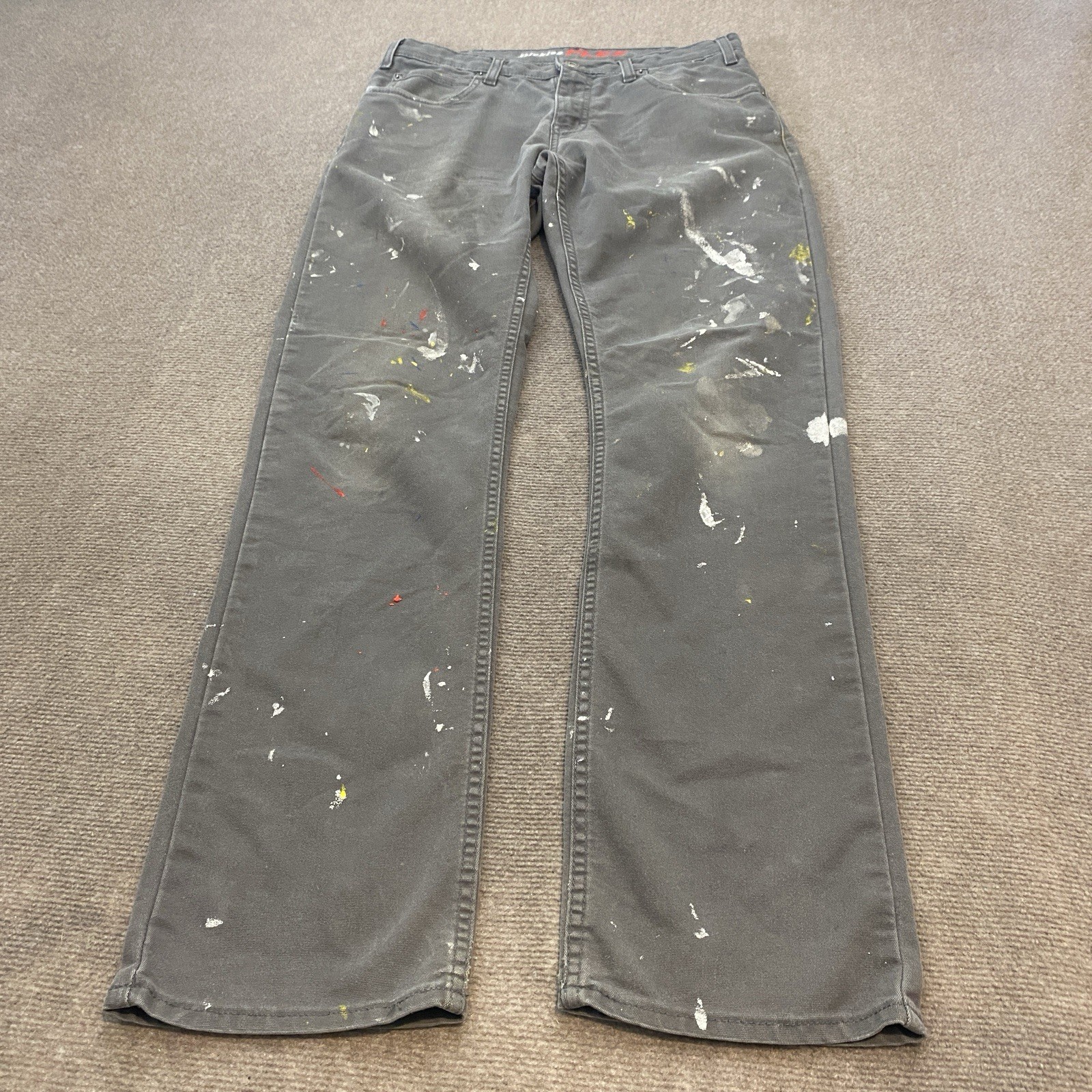 Dickies Skater Baggy Pants Paint Splatter Mens Size 32x34 Distressed Unique Y2K