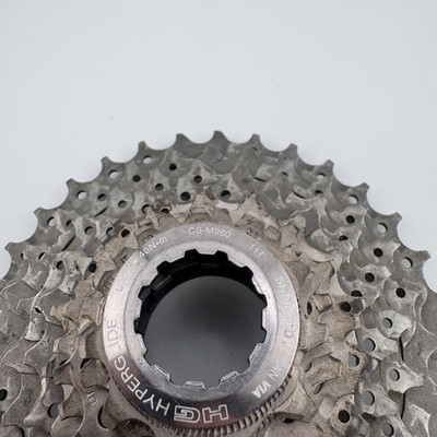 Shimano XTR CS-M960 9-Speed Cassette - 11-32t - Titanium Cogs