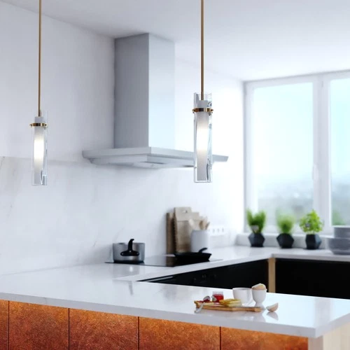 Vaxcel Lighting P0418 5"W Suspension Mini Pendant - Gold - Picture 5 of 11