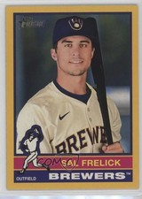 2025 Topps Heritage High Number SP Dark Yellow Border Sal Frelick #427 1ta7