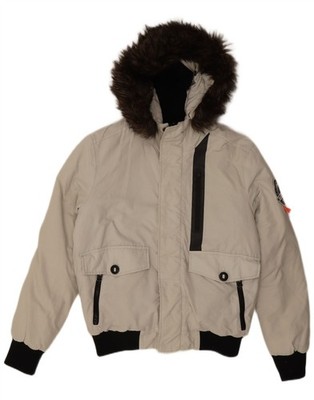 Superdry Herren Everest Mountain Parka Bomberjacke UK 40 Large Weiß AY04
