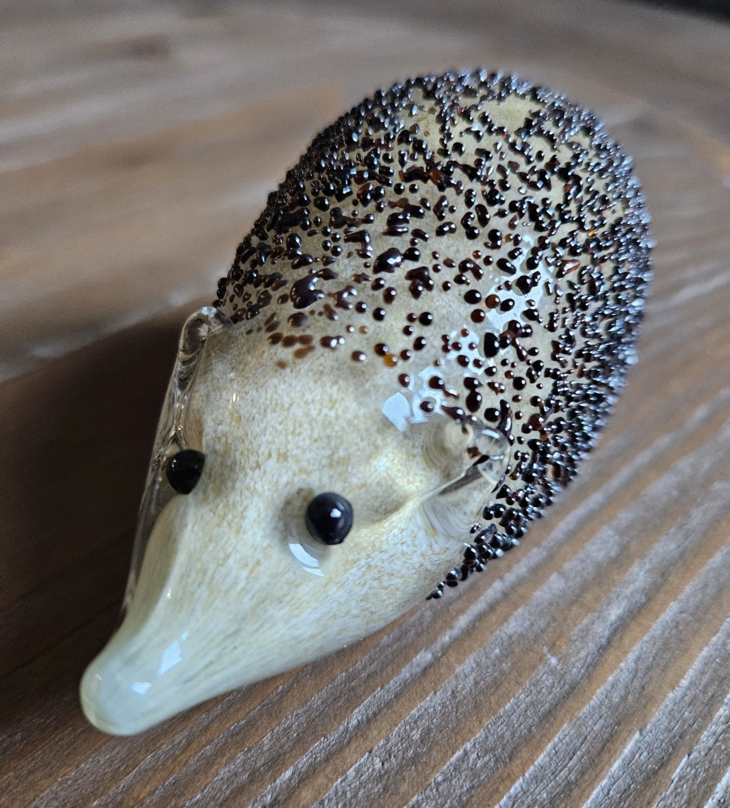  Langham Glass ENGLAND Art Glass HEDGEHOG Paperweight 