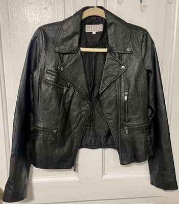 VTG Pelle Studio Women s Size Small 100% Leather Classic Moto Jacket Details