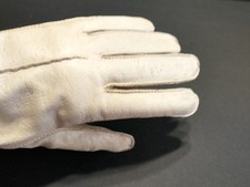 Vintage Womens Deerskin Leather Gloves Fawn Color Size 7.5 Pre-Owned