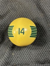 Vintage No. 14 Striped Blue White Pool Ball Billiard