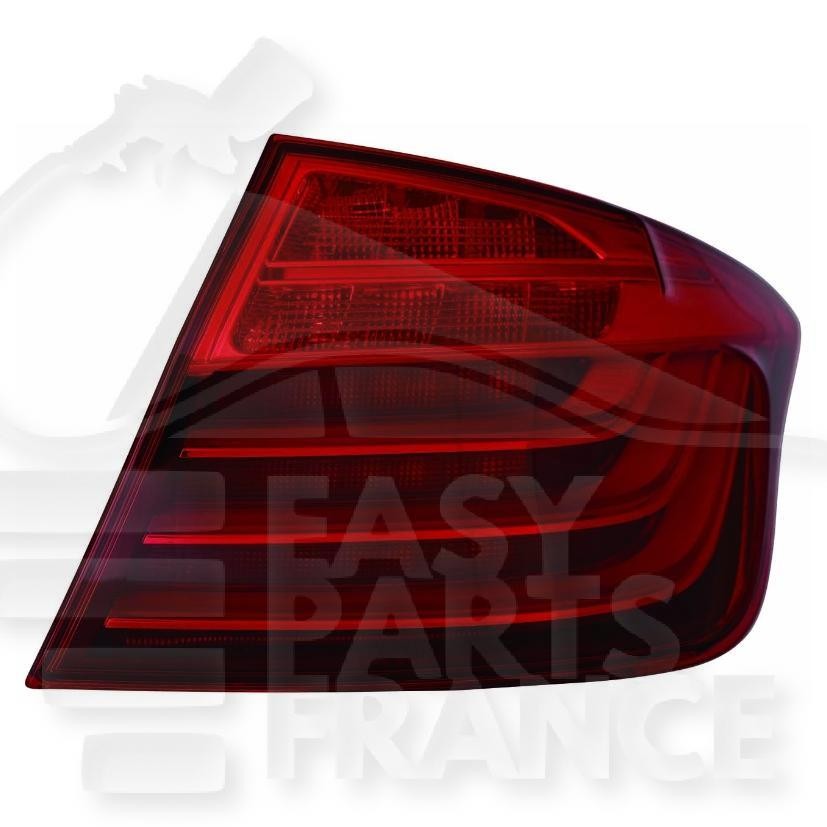 Feu arrière droit extérieur LED pour BMW Série 5 F10 Berline LCI rouge