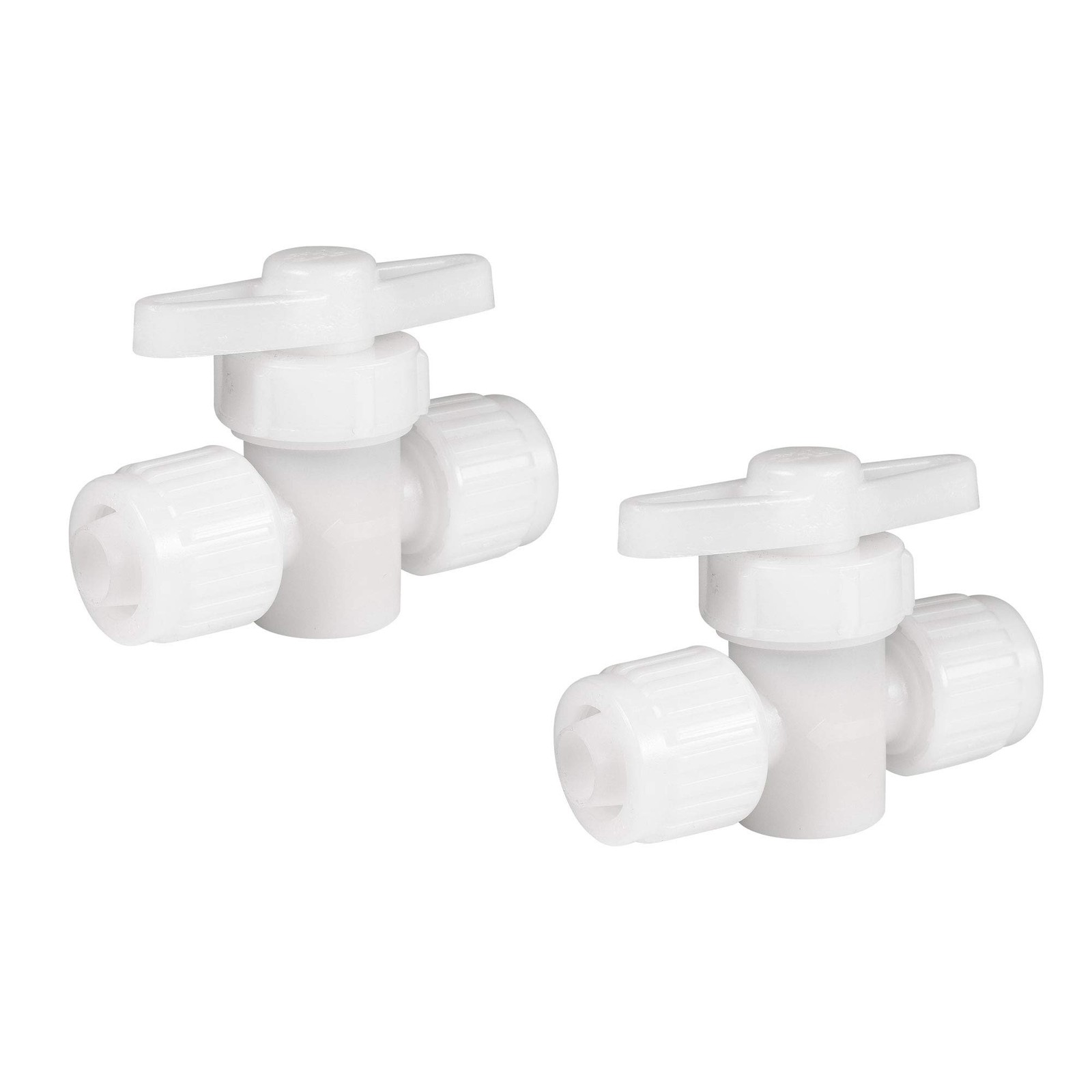 06880 RV Plumbing 1/2 Inch Compression 2Way Stop Valve Shutoff 2 PCS