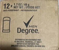 12 Pack! Degree Men Original Protection Deodorant Stick– Cool Rush  | 1.7OZ/each