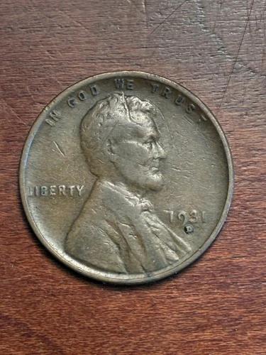 1931-D Lincoln Cent ~ FINE (F / FN) Condition ~ SEMI KEY DATE NICE CHOCOLATE COL