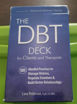 #ad DBT Deck for Clients and Therapists : 101 Mindful Practices to Manage Distress $14.00