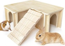 Porcellino d'India Nascondiglio e Casa: Castello in Legno a Multi Camera con... 