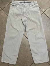Vintage Quicksilver Salt Water Denim Corduroy Pants Measure To 33x29 Ivory