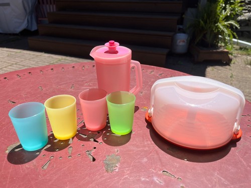 Vintage TUPPERWARE Kids Play Realistic Kitchen Toys 6 pc Lot