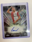 TOPPS CHROME 2024 SANTIAGO GIMENEZ FEYENOORD BLACK LAZER AUTO .