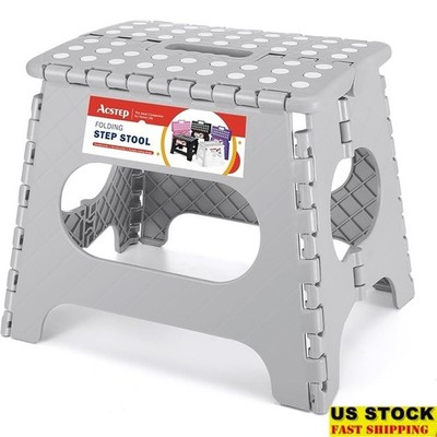 Folding Step Stool Lightweight Portable Anti Slip Space Saving Strong Design New