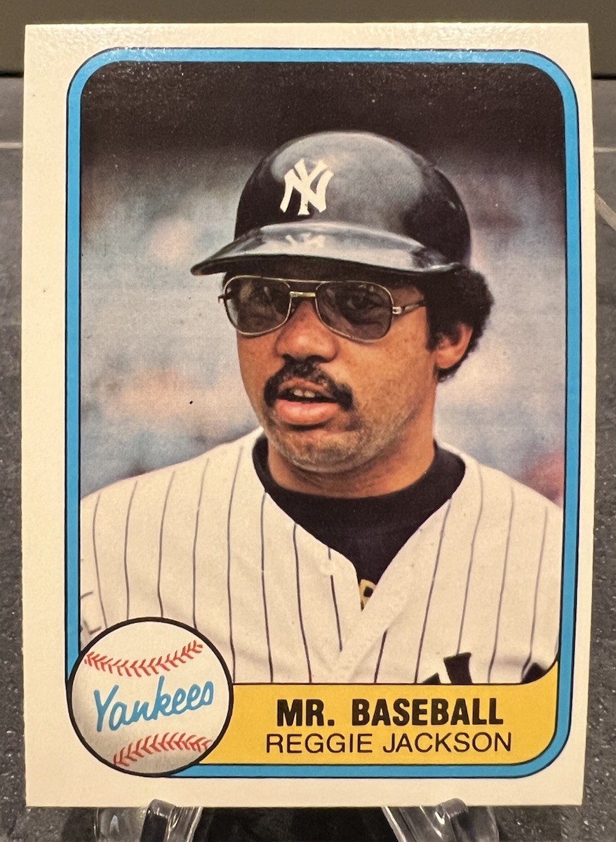 Reggie Jackson 1981 Fleer #650 New York Yankees MLB Baseball Card HOF