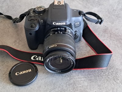 CANON EOS 750 D MIT EFS 18 55 AKKU LADEGERÄT NUR 3000 AUSLÖSER