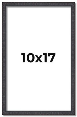 10x17 Frame Brown Picture Frame  Modern Photo Frame UV Acrylic, Acid Free Backer