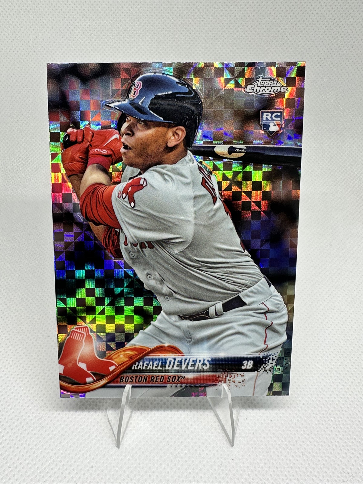 2018 Topps Chrome - Rafael Devers #25 X-Fractor (RC)