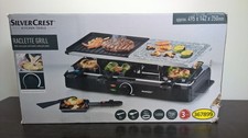 Silvercrest Raclette Grill with Utensils Boxed Used Once