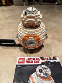 LEGO Star Wars BB-8 75187 Complete Set with Display Stand & Instruction Manual