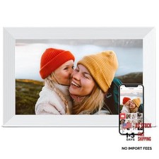 Digital Picture Frame, 10.1 inch Frameo Digital Frame WiFi, 1280 White Stripes