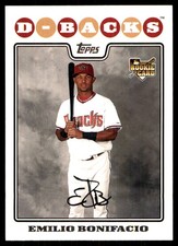 Emilio Bonifacio 2008 Topps #259 Diamondbacks MLB READ FREE SHIP AutographDen