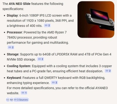 Antec Core HS(Ayaneo Slide) 7840U 16GB 512GB Gaming PC Black | eBay
