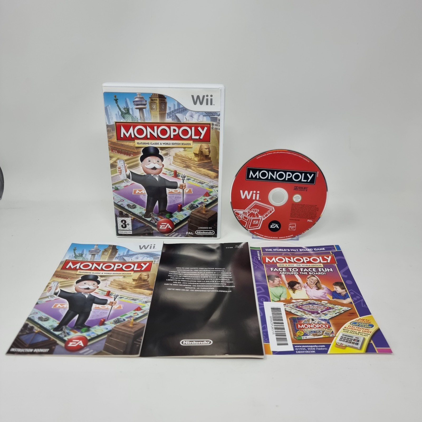 Monopoly (Nintendo Wii, 2008) Complete With Manual PAL Free Postage
