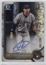 2022 Bowman Chrome Prospect Speckle Refractor 84/299 Antonio Pinero Auto 1cc7