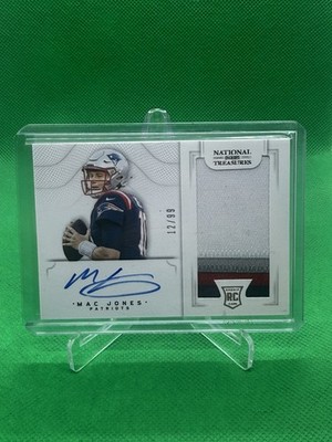 Mac Jones 2021 National Treasures Crossover RPA /99