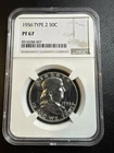 1956 Type 2 Proof Franklin Half Dollar NGC PF67