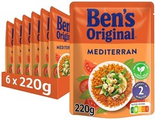 BEN'S ORIGINAL Express Reis Mediterran 6 x 220g - schnelle Mahlzeit, 6 Packungen