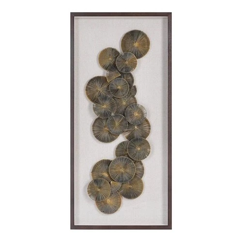 Uttermost The Times Glass and Paper Shadow Box Wall Art in Dark Walnut - Picture 1 of 8