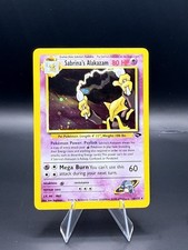 Sabrina’s Alakazam 16/132 Unlimited Holo Rare - Pokemon TCG - Gym Challenge LP on eBay