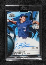 2025 Topps Chrome Black Blue Refractor 89/150 Jake Bloss #CBA-JBL Auto 1dh2