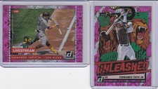 * FERNANDO TATIS JR * 2021 DONRUSS UNLEASHED PINK FIREWORKS HOLO INSERT